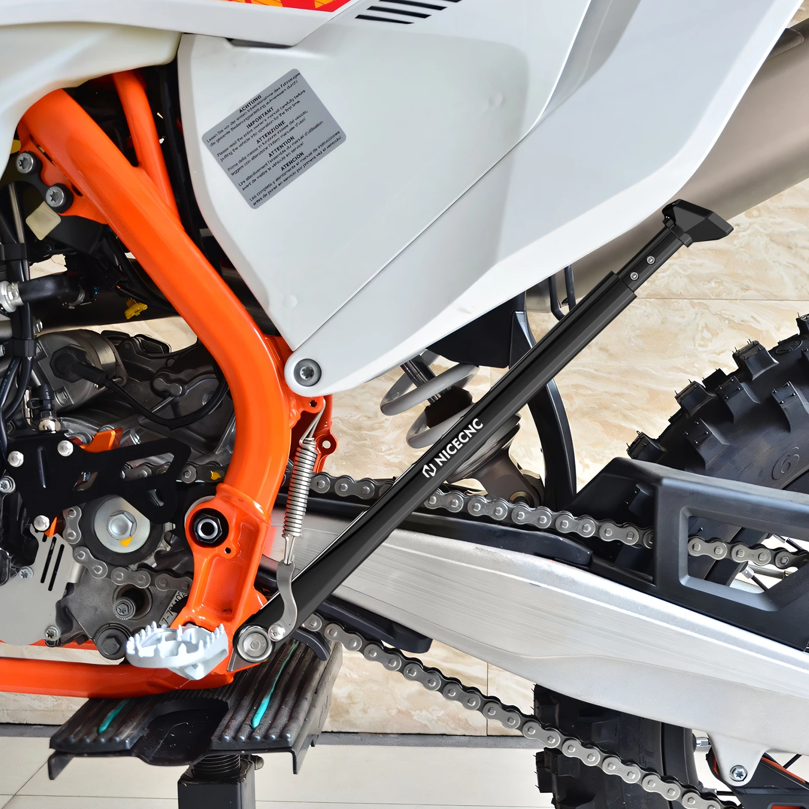 Verstellbarer Ständer für 2023 2022 KTM EXC 300 XCW XCF-W EXC-F 500 450 350 Husqvarna TE 300 FE 450 350 GasGas EC 300 EC 250 – Detail 7