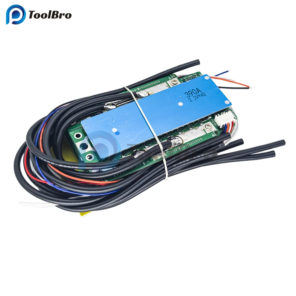 Imagem -03 - Bms Lifepo4 Lithium Protection Board Balance Alta Corrente Motocicleta Car Start rv Inversor 4s 12v 390a