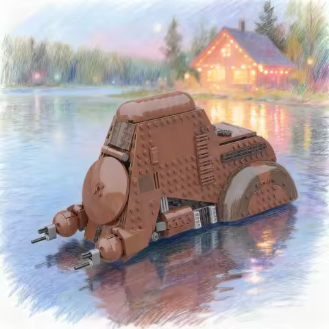 425pcs MOC Star Battle Chibi MTT Model Building Blocks Construction Creative Christmas Gifts DIY Toys Idea Education Brick