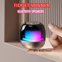 Protable Mini Bluetooth Speaker RGB Lamp Voice Box Fidget Spinner Ring Subwoofer Wireless Sound Box Bluetooth Caxia De Som Tower