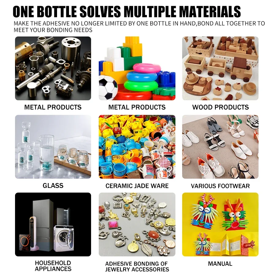 핫 세일 1-2개 502 순간접착제 초강력 순간접착제 가죽 고무 나무 금속 강력 접착액 도구