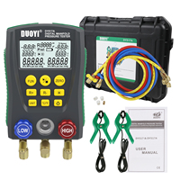 DUOYI DY517A  Refrigeration Digital Manifold Gauge Meter HVAC Refrigerant Inspection Vacuum Pressure Temperature Tester WithBox﻿