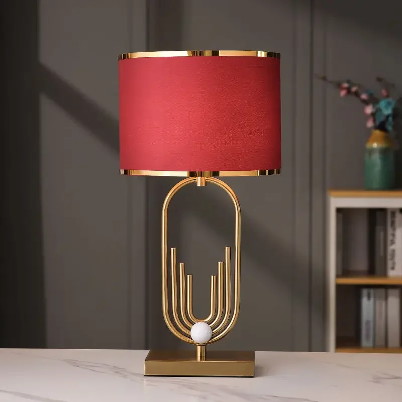 Table Lamps for Bedroom Bedroom Wedding Room Bridal Lamp Wedding Lamp Red Light Luxury Bedside Table Lamp