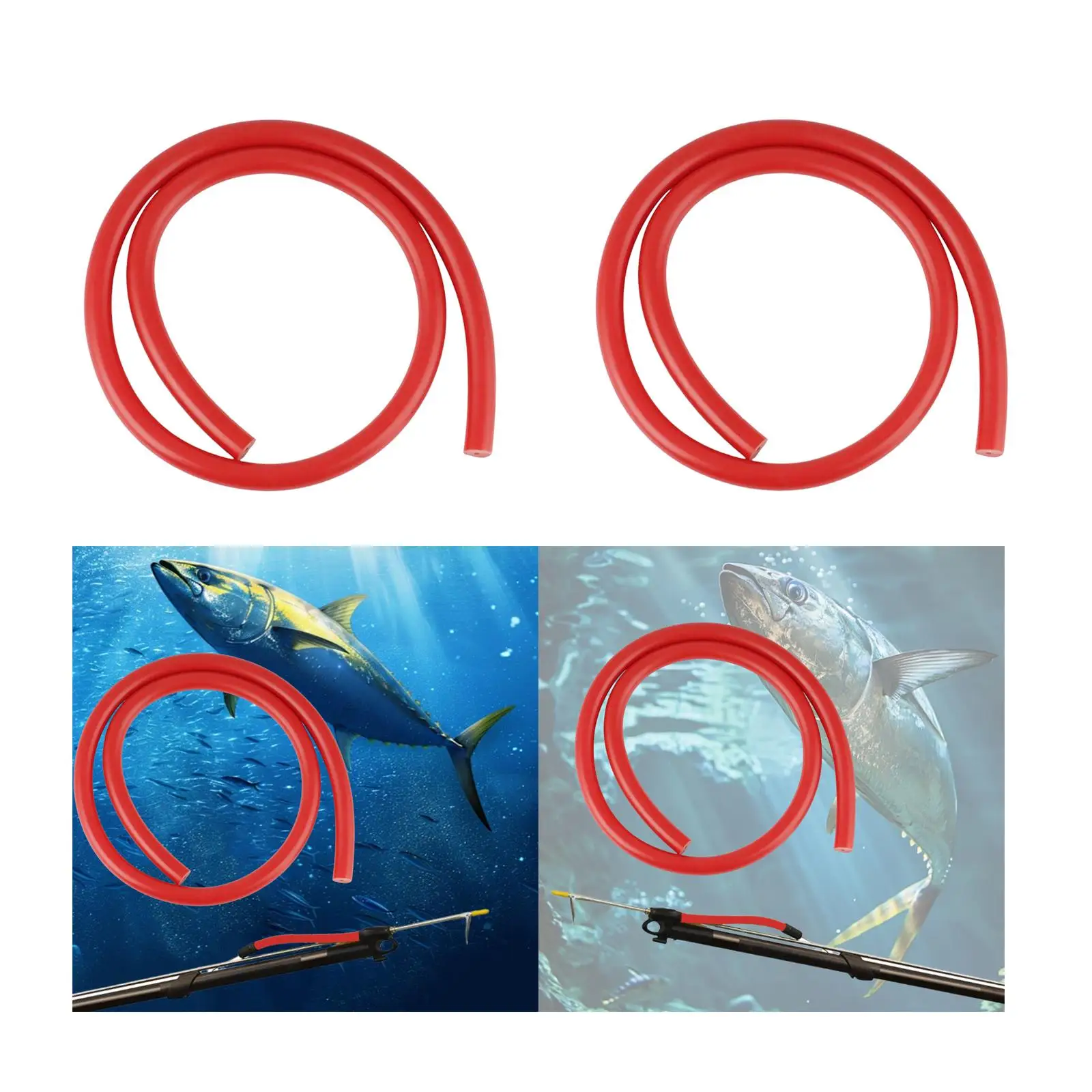 สายรัดปืนยิงปลายางยืดแบบนุ่มสำหรับงานหนักอุปกรณ์ตกปลาสำหรับตกปลาน้ำแข็งกลางแจ้งล่าสัตว์ใต้น้ำดำน้ำ