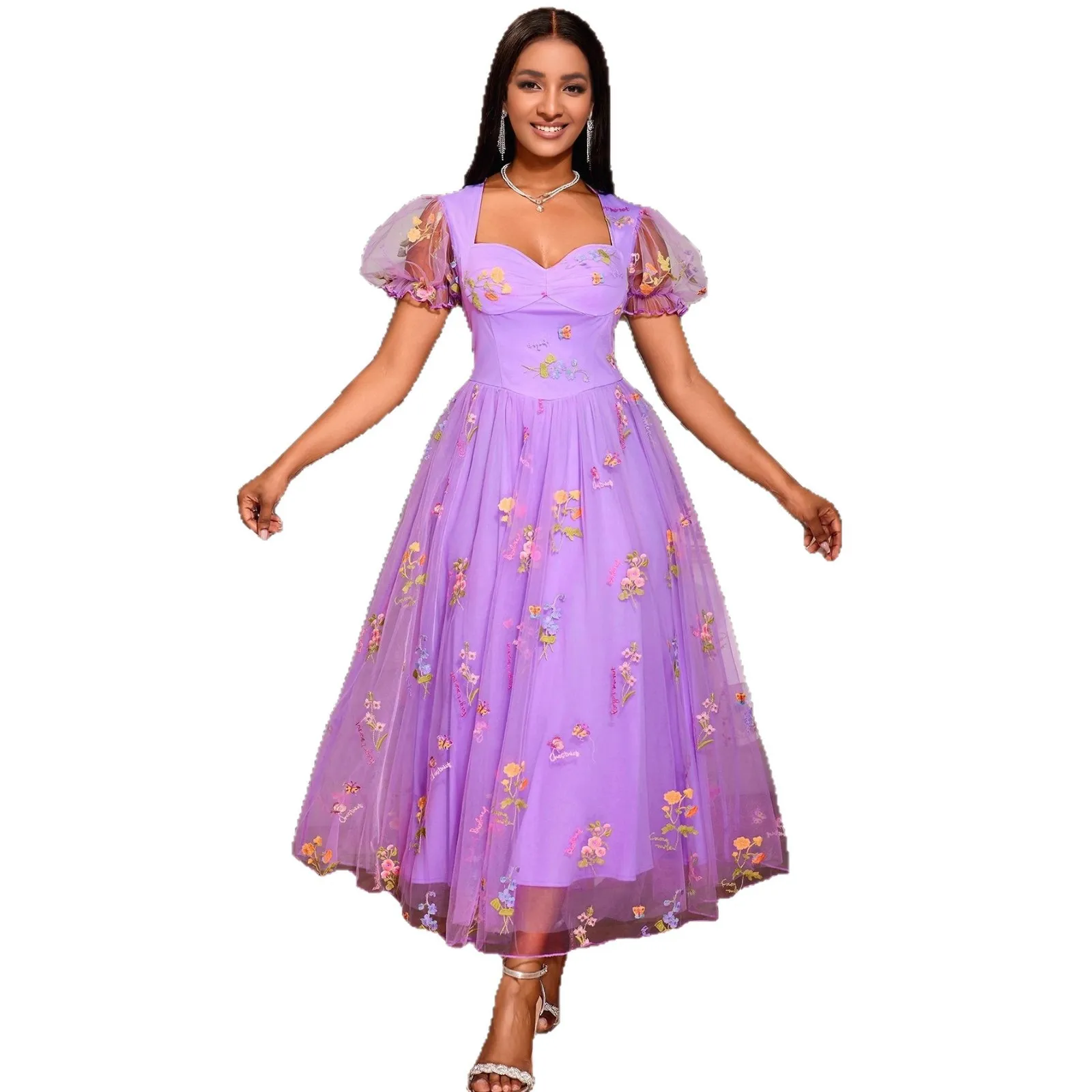 

African Party Evening Dresses for Women Summer Autumn Fashion Short Sleeve Long Maxi Dress Ankara Dress Dashiki Africa Clothing