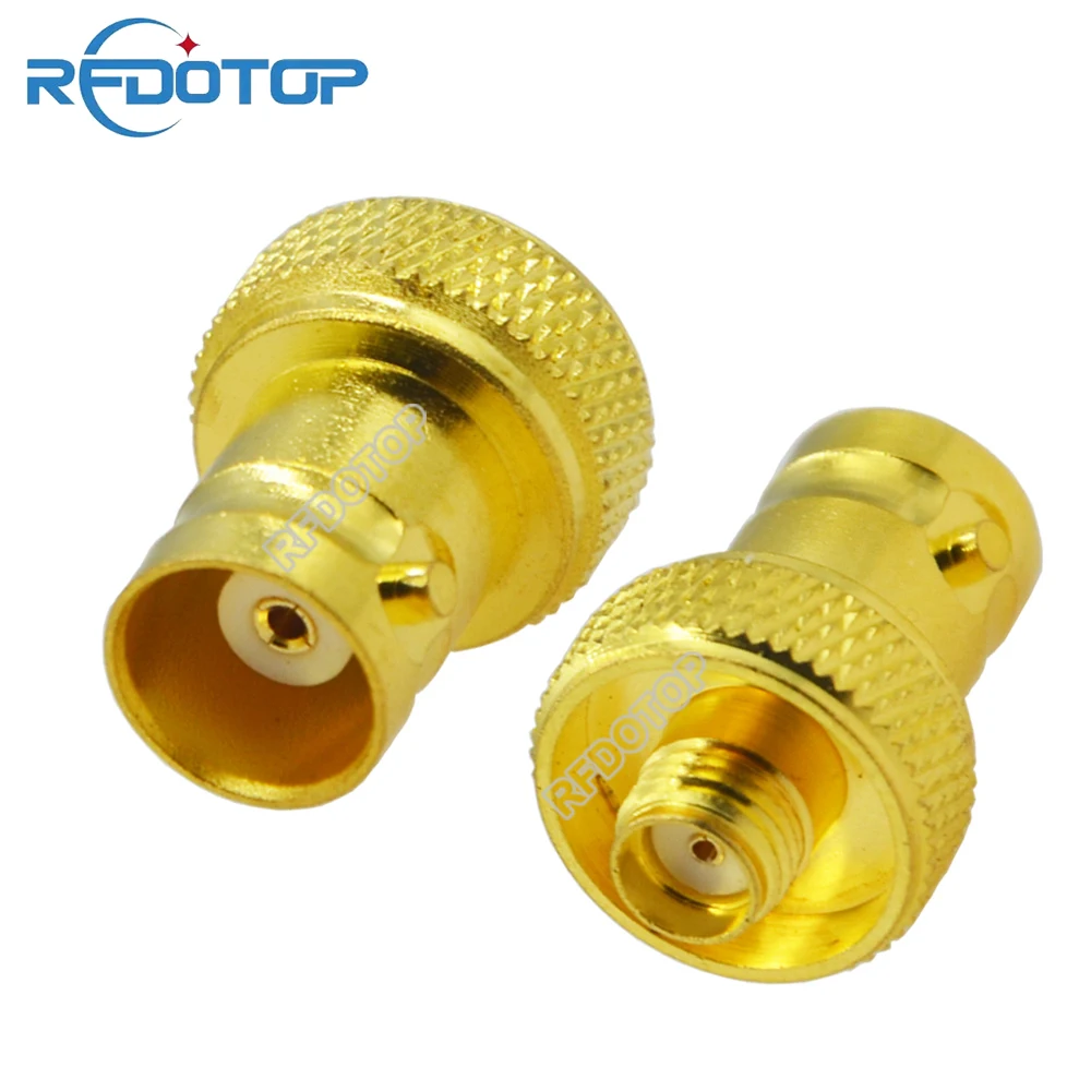 

100PCS/lot SMA Female to BNC Female Jack Connector for Walkie-talkie Hand Station Coax RF Fast Delivery BNC-K to SMA-K Adapter