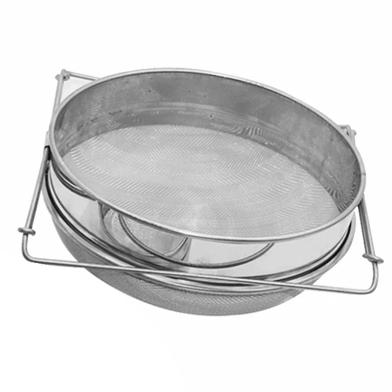 Doppels chicht Edelstahl Honig filter Doppels ieb Imkerei Ausrüstung Filter Imkerei Ausrüstung