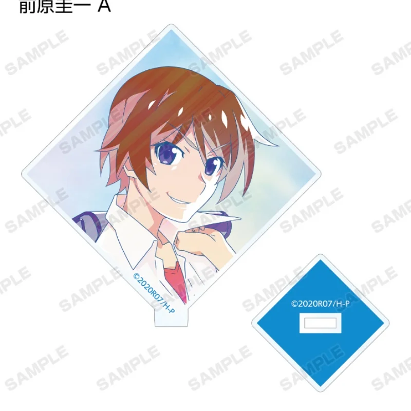 Anime Higurashi When They Cry Keiichi Maebara rectangle Acrylic Stand Model Plate Keychains Desktop Ornament Fans Gifts view 2