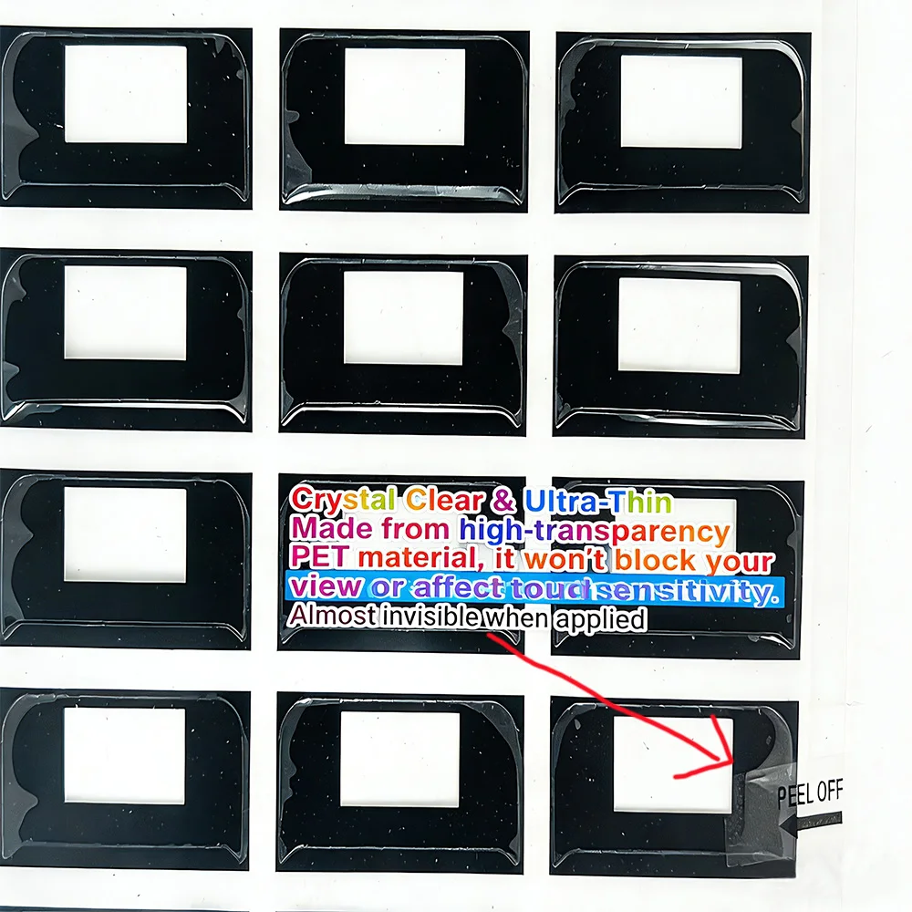Transparent OFF PEEL Stickers for Smartphone Screens Tablet Protectors Custom Pull Labels for Electronic Film Removal Factory