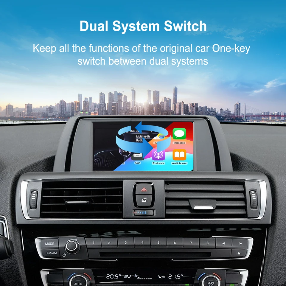 AnyFar Wireless CarPlay Android Auto Retrofit Decoder Box Kit for