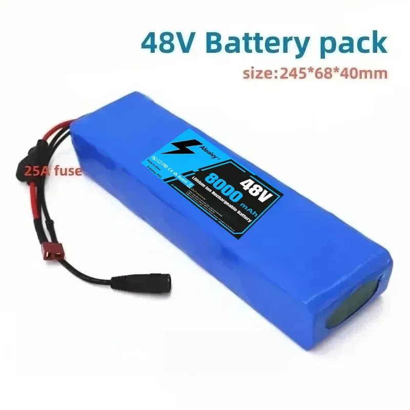 48V 8000mAh 13S2P Li-Ionen-Akku, für Elektromotorrad E-Scooter 48V 8Ah Lithium-Ionen-Batterie