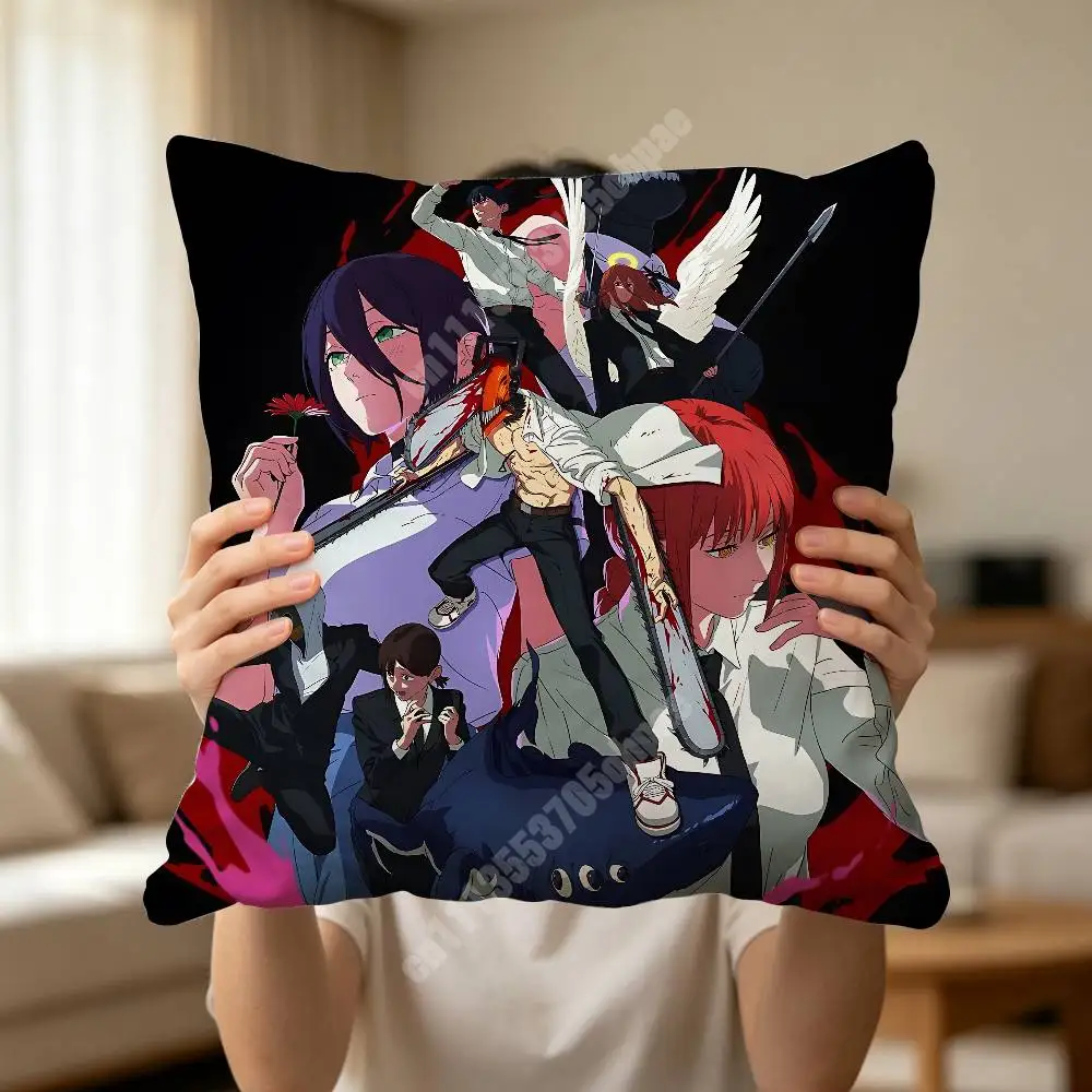 C-Chainsaw M-Man Movie Reze Printed Pillow Cover Sofa Couch Student Apartment Homestay Leisure Area
