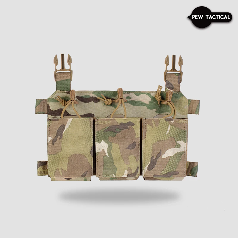 

PEW TACTICAL HSP STYLE THORAX TRIPLE RIFLE MAG PLACARD 556 762 545 Front Flap Airsoft Accessories