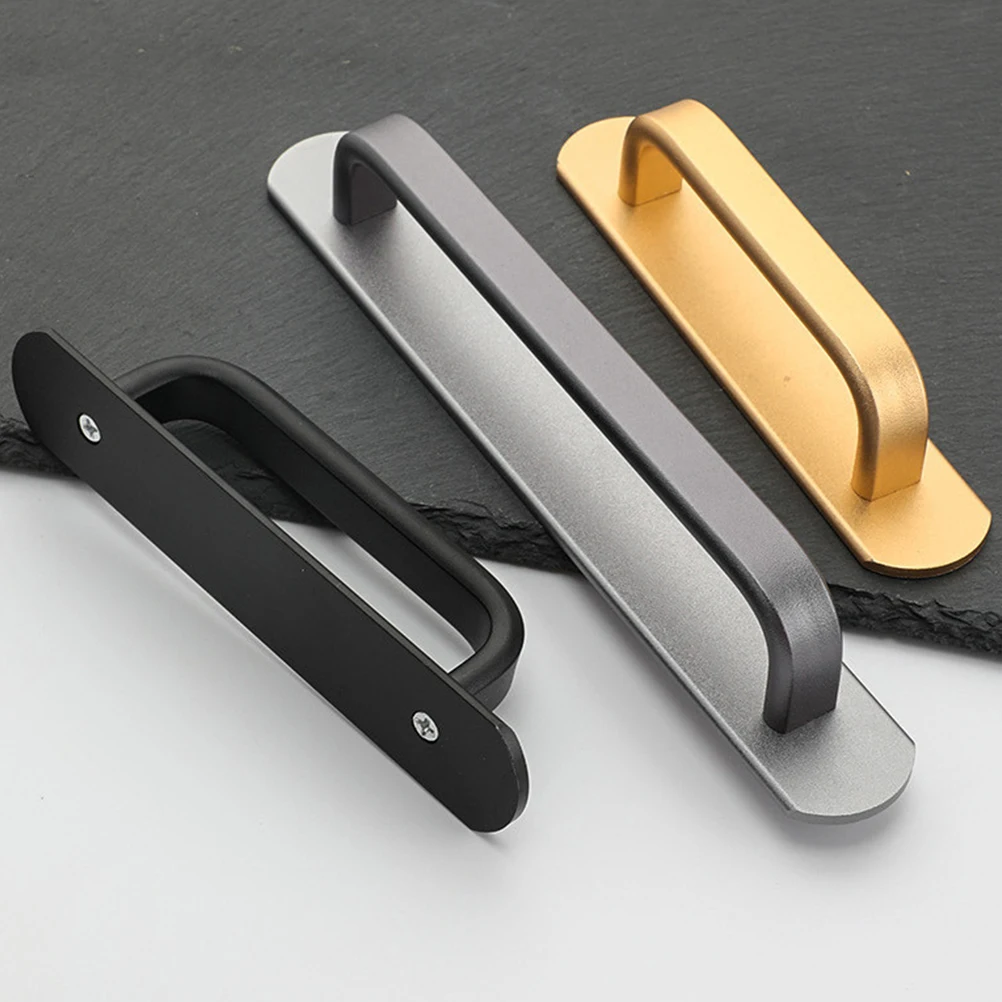 

Punch Free Door Sliding Door Cabinet Wardrobe Closet Handle Replacement Aluminum Alloy No Punching Rustproof Durable Handle