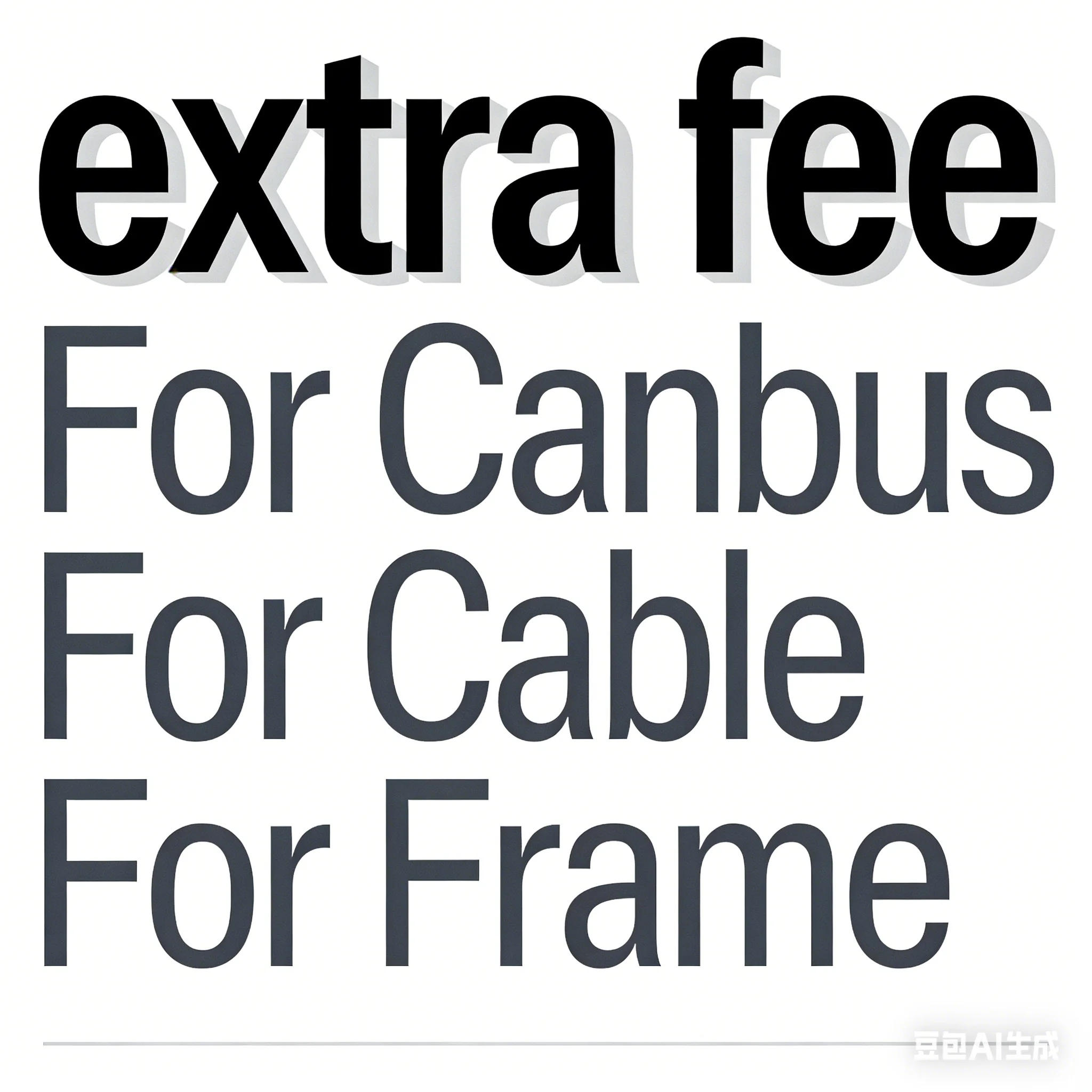Taxa extra para canbus para cabo para quadro Taxa extra para canbus para cabo para quadro