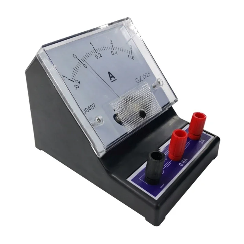 Galvanometer Analog Dial Panel Analog Ampere Meter for Students Labs School Class Measuring Instrument Ampere