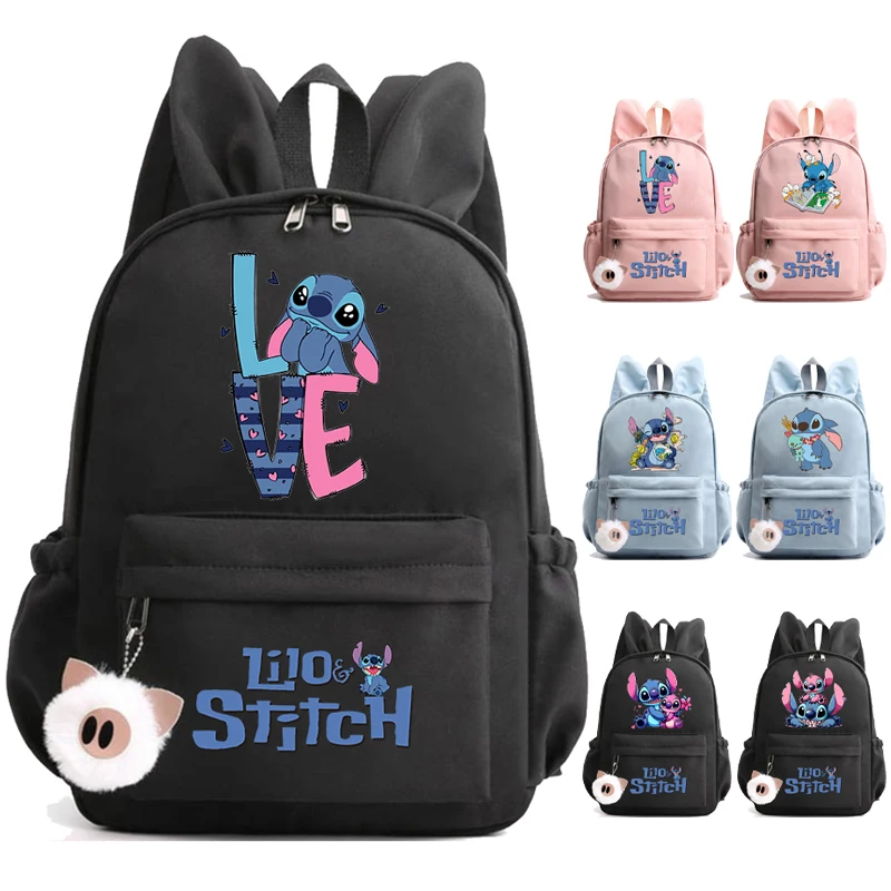 Disney Stitch Backpack for School Girl Boy Student Teenager Children Rucksack Women Casual Mochila Bags Kids Birthday Gifts Toys