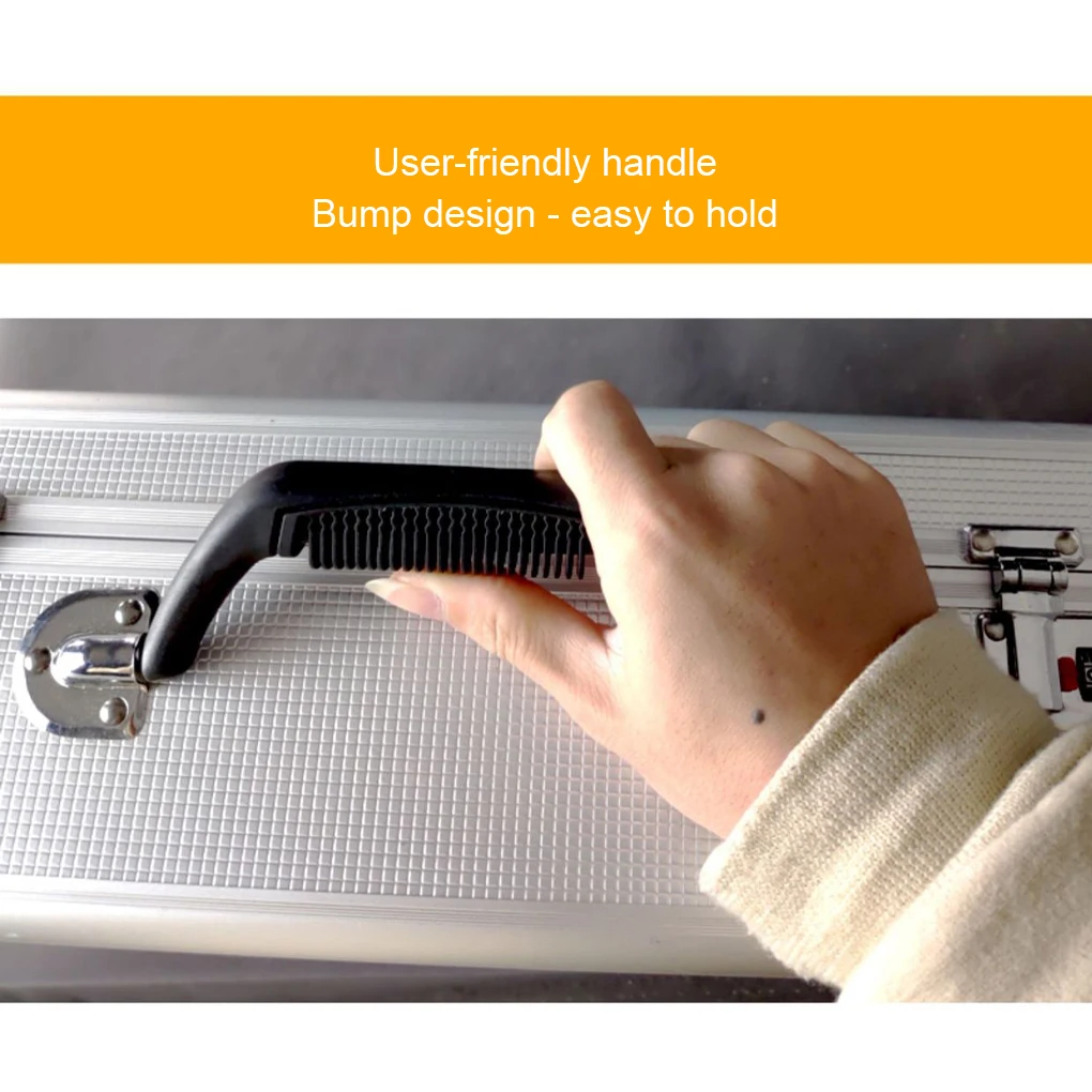 Portable ToolBox Aluminum Alloy Safety Equipment Toolbox Instrument Case Storage Box Suitcase Impact Resistant Case with Sponge