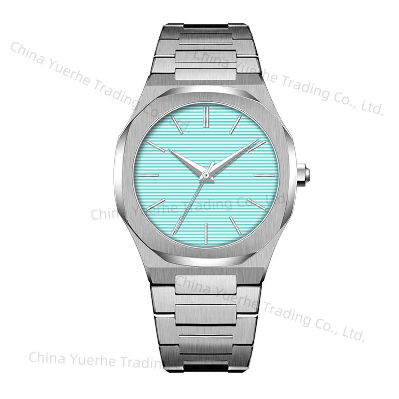 

Men's Watch, New Octagonal Crossgrain Stylish Simple Waterproof Stainless Steel