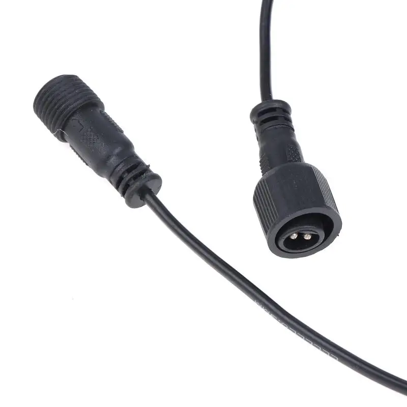 5M Low Frequency Universal Solar Spotlights Waterproof Cord Extension Cable 2Pin Male To Female Connector Floodlight Cable