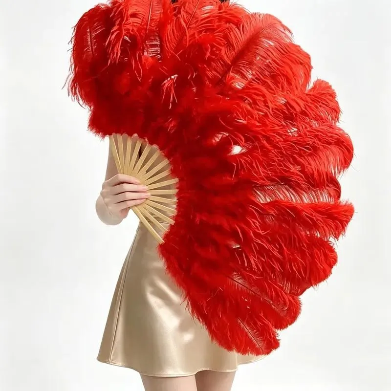 for Large feather fans for Christmas, dinner parties, New Year parties, holiday dances, stage dances, meditation, Zen and