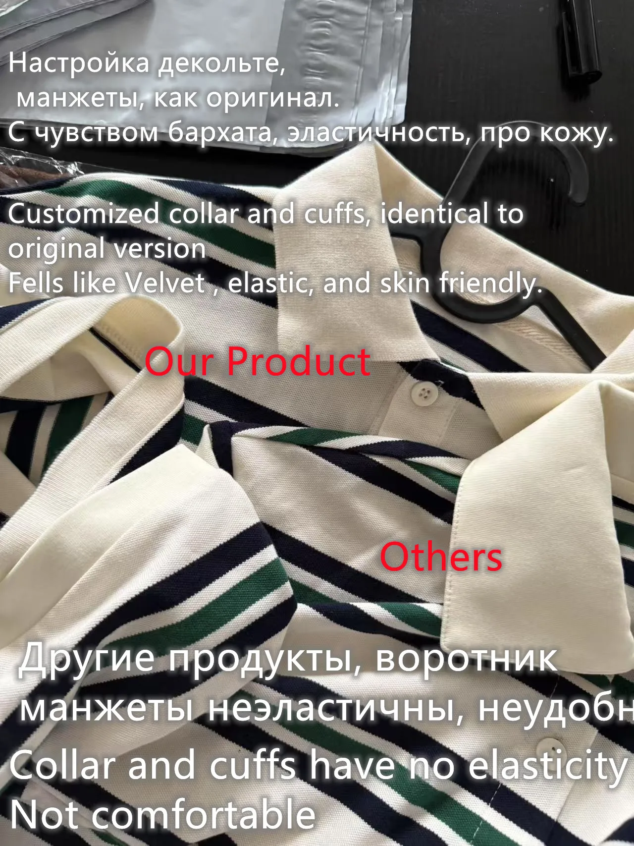 Summer Ladies Polo Shirts Woman Shorts Short Sleeve Brown Striped Vintage Cloth… - Image 2
