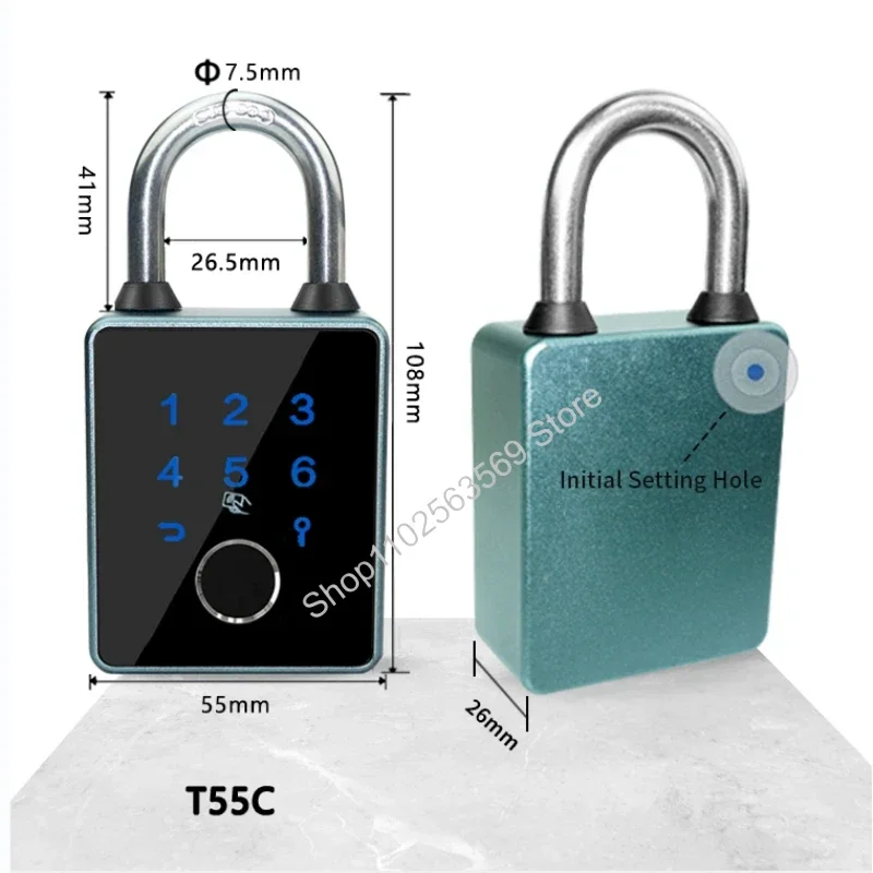 Imagem -06 - Ttlock Tuya Cadeado Inteligente Biométrico Impressão Digital Fechadura da Porta Senha App Cartão Chave Desbloquear Ip65 à Prova Dip65 Água Antifurto Fechadura Eletrônica