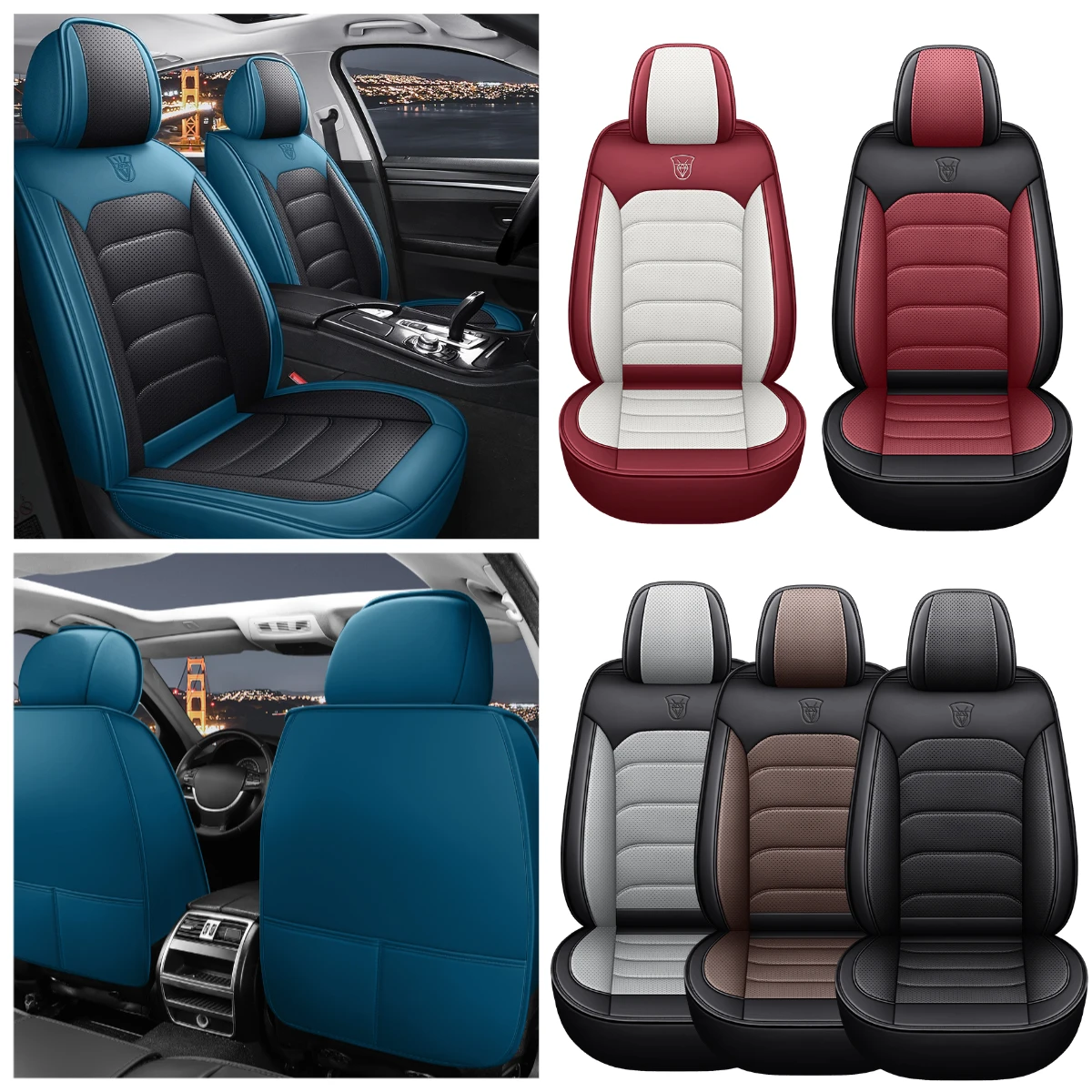 

Чехлы на автомобильные сиденья премиум-класса из искусственной кожи, мягкие, удобные, дышащие, полная защита, простая в установке, всепогодные, одноместные