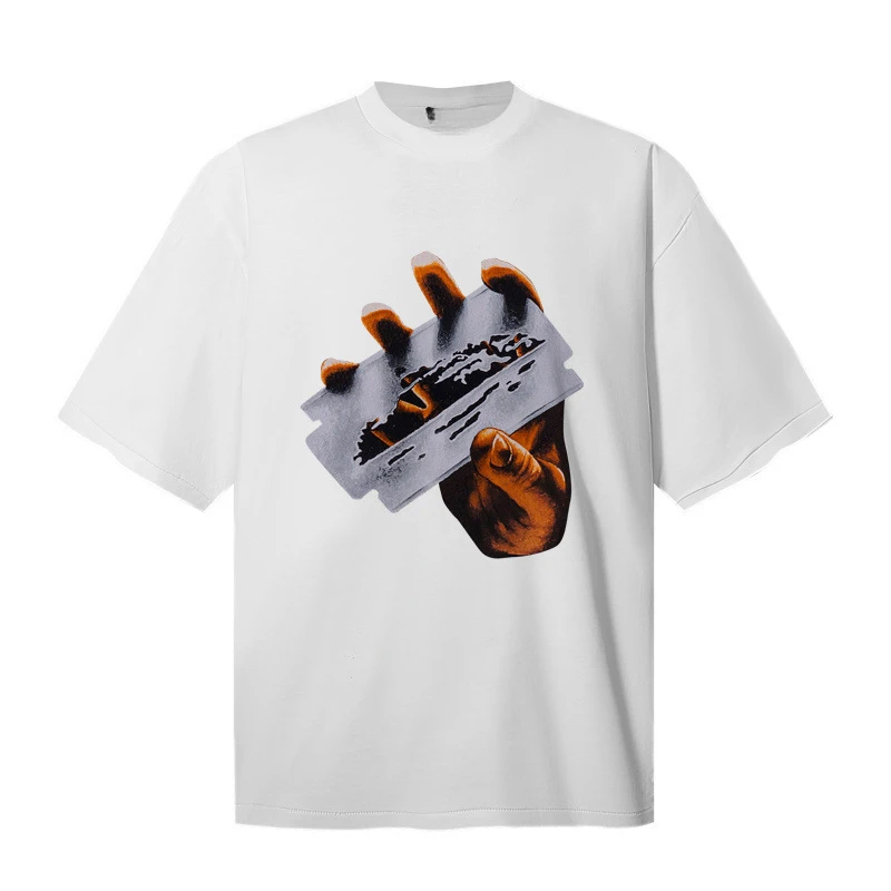 Counter Mainstream Classic Parody Retro Street Art Style Summer Casual T-shirt Men's and Women's Luxury Brand Top 2026