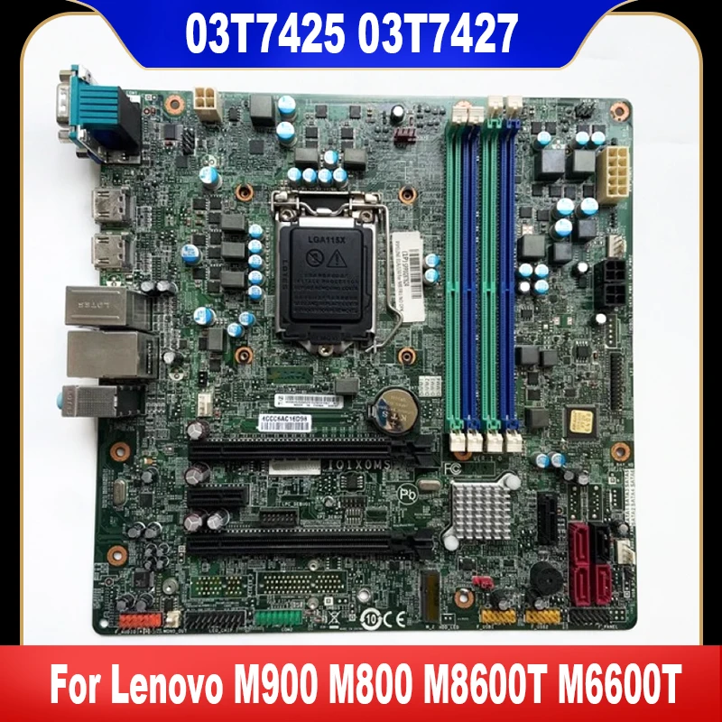 

USED For Lenovo M900 M800 M8600T M6600T M4600 M4650 Desktop Motherboard IQ1X0MS 03T7425 03T7427 LGA1151 DDR4 100% Tested