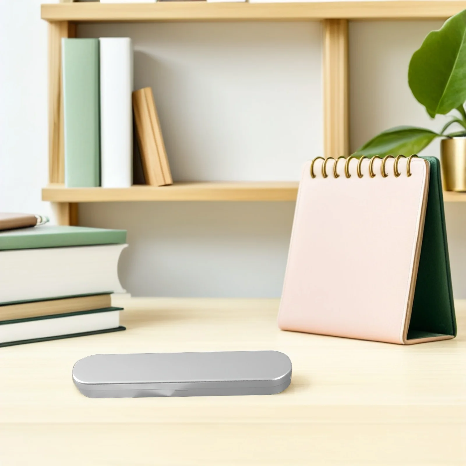 5Pcs Rectangular Metal Pen Box Sturdy Tinplate Container Multi Functional Storage Carry Organized Design for Daily Use