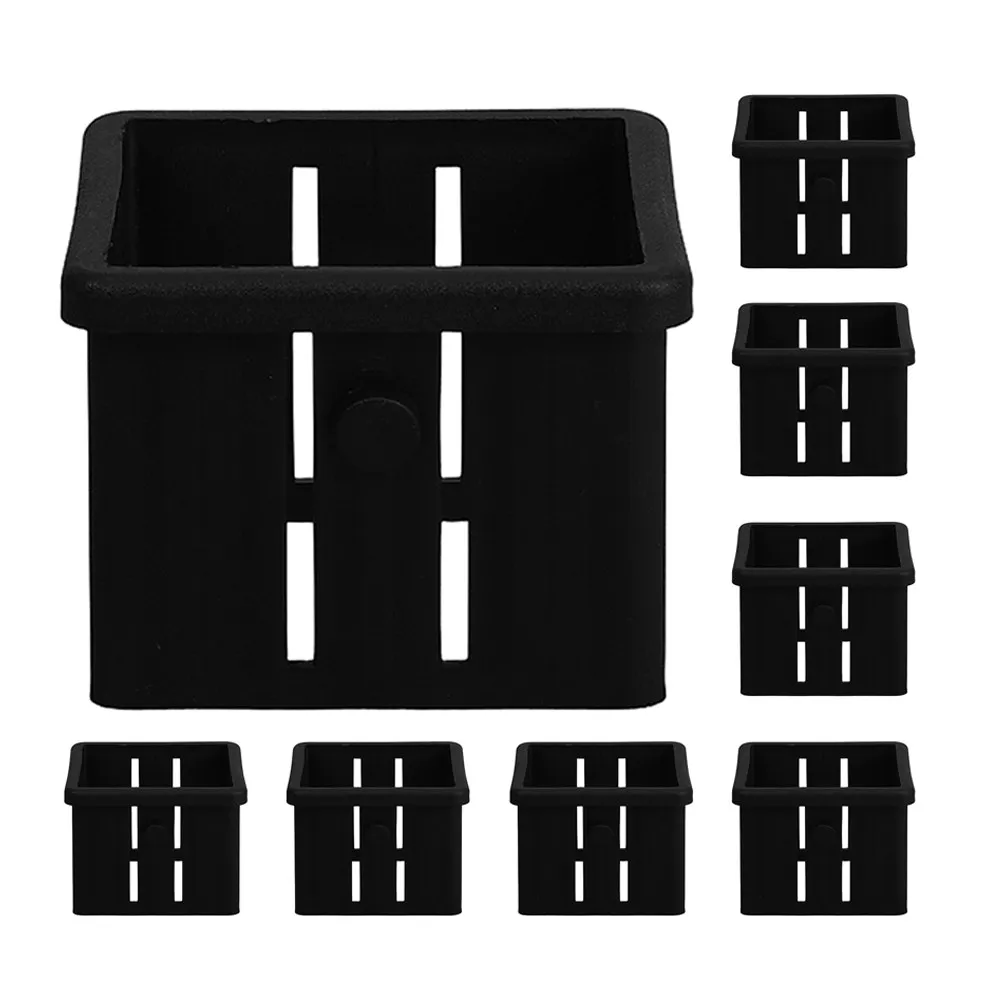 8Pcs Tube Edge Protector Hollow Square Sleeve for Gym Equipment 60Mm 50Mm Precision Fit Sliding Adapter Home Commercial Fitness