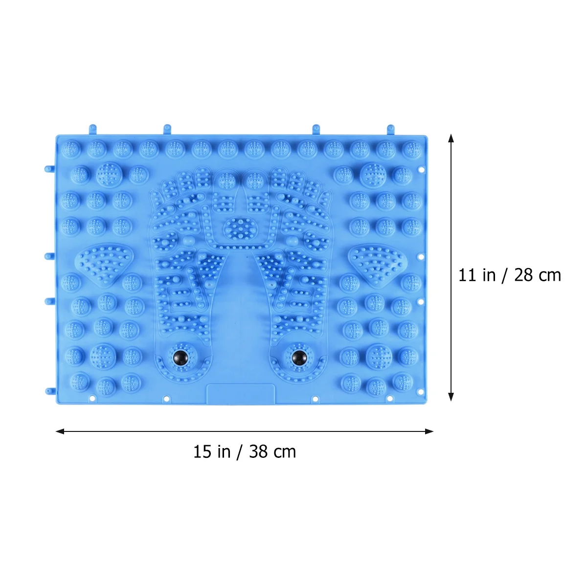 

Большой толстый рефлексологический массажный коврик для ног, синяя пластиковая нажимная пластина для пальцев ног, точечный массаж, релаксационная подушка, магнитотерапия для ног