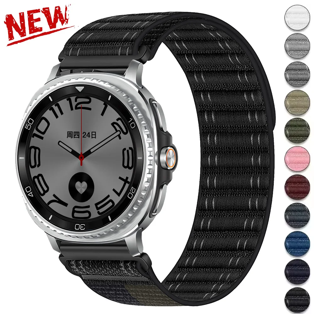 Ремешок Trail для Samsung Watch Galaxy Watch 8 40 44 мм/8 Классический нейлоновый ремешок Ocean Loop для Galaxy Watch Ultra 2025 47 мм Браслет