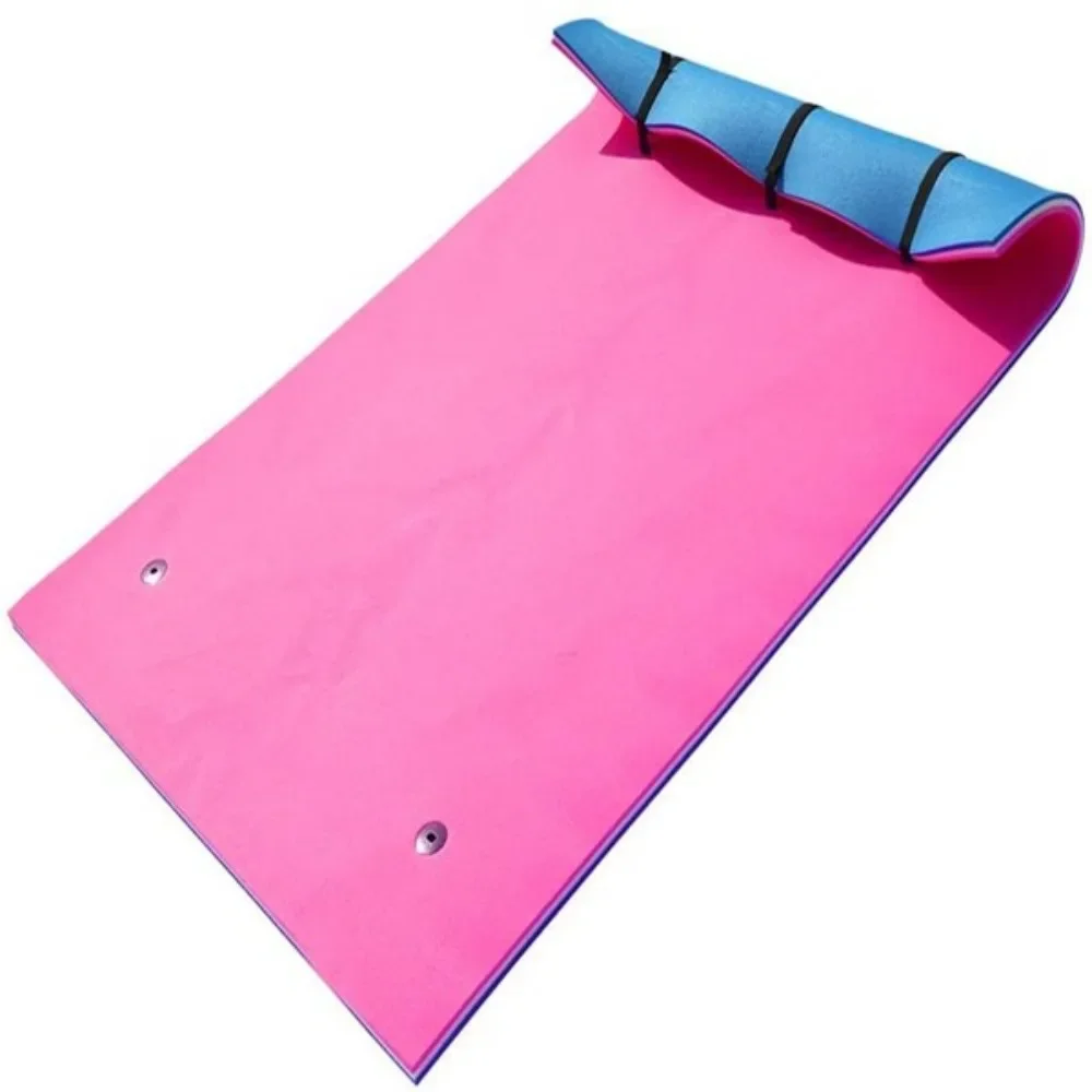 9ft Floating Bed On Water Adult Blue White  Pink Easy to Anchor Three Layers of XPE Foam Bright Color Water Sports Filling bed