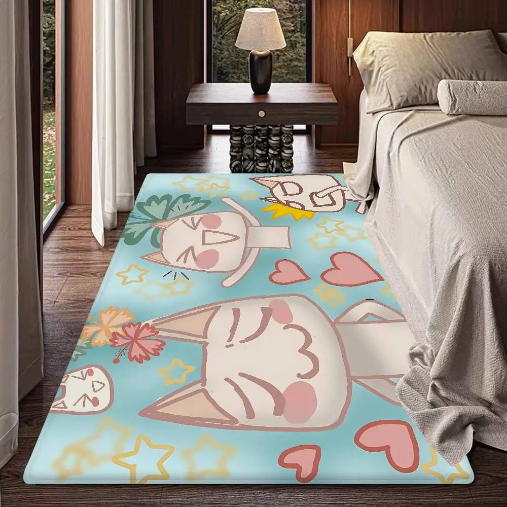 Cute Toro Inoue Cat Door Mat Nordic Style Bedroom Living Room Doormat Home Balcony Anti-Slip Alfombra
