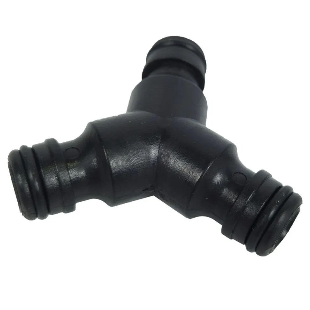 5Pcs Three Way Quick Connectors Y Shape Hose Splitter Water Pipe Fittings Garden Hose Extension Repair Black Y Shape Connectors