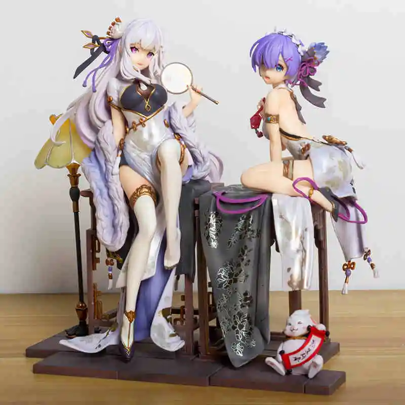

Re Life A Different World From Zero Anime Figure Emilia Rem Kawaii Cute Lolita Figurine 22cm Pvc Collection Statue Model Gift