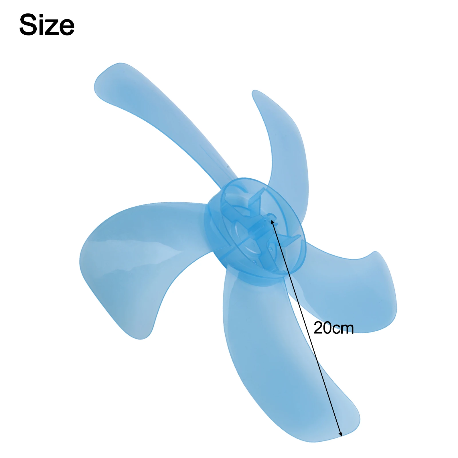 16 Inch Diameter Fan Blade With Five-Lead Design For Standard For Pedestal Table Fan Models Radius 20cm Plastic Construction