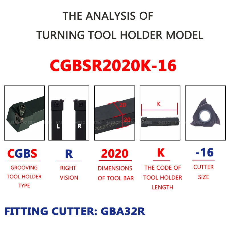 CGBSR CGBSL CGBSR1616 CGBSR2020 CGBSR2525 الحز أداة حامل مخرطة باستخدام الحاسب الآلي أداة حامل الخارجي الأخدود الضحلة تحول القاطع بار