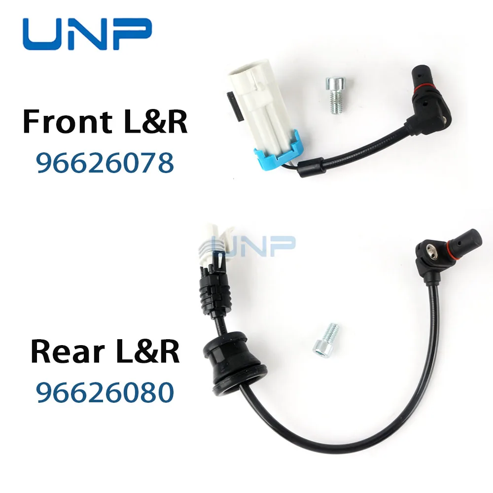 96626078 96626080 Front Rear ABS Wheel Speed Sensor for CHEVROLET Captiva C100 C140 Sport Equinox OPEL VAUXHALL Antara 2006 2.4L