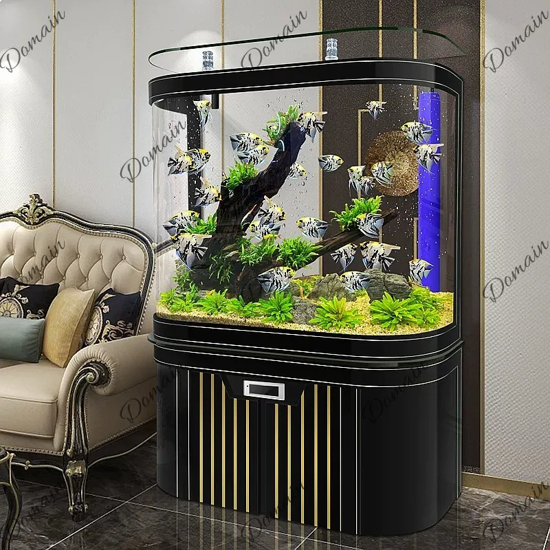 Light Luxury Aquarium New Small Desktop Self-Circulating Ecological Landscape No Water Change Filter Tank