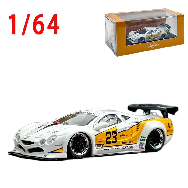 Diecast 1/64 Scale OROCHI LBWK #23 Supercar Model Alloy OROCHI LBWK #23 Racing Car Model Collection Decoration