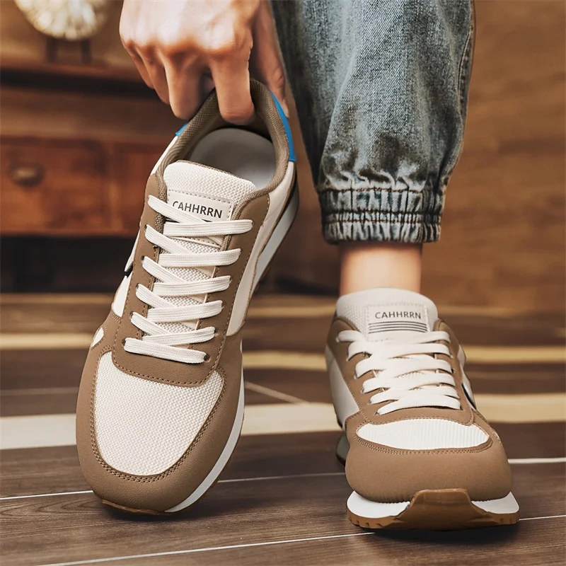 Mode Mesh Studenten Casual Sneakers Voor Mannen Comfortabele Sport Wandelschoenen Man Ademend Platte Schoen Heren Sneaker Nieuwe Stijl