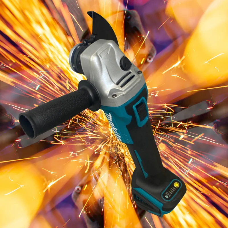 Makita 18V grindertools 125/100mm brushless Őrlés gépi áram Munkaeszköz Elektromos Zápfog újratölthető Szikratávirát Kiütközik szabadon shippi