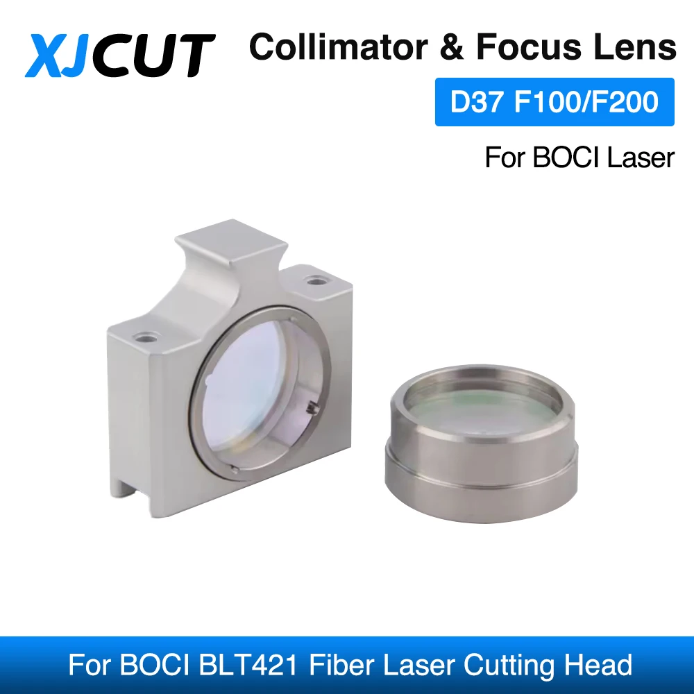 

XJCUT BOCI Fiber Laser Collimator Lens D37F100mm Focus Lens D37F200mm For BOCI BLT421 Fiber Laser Cutting Head