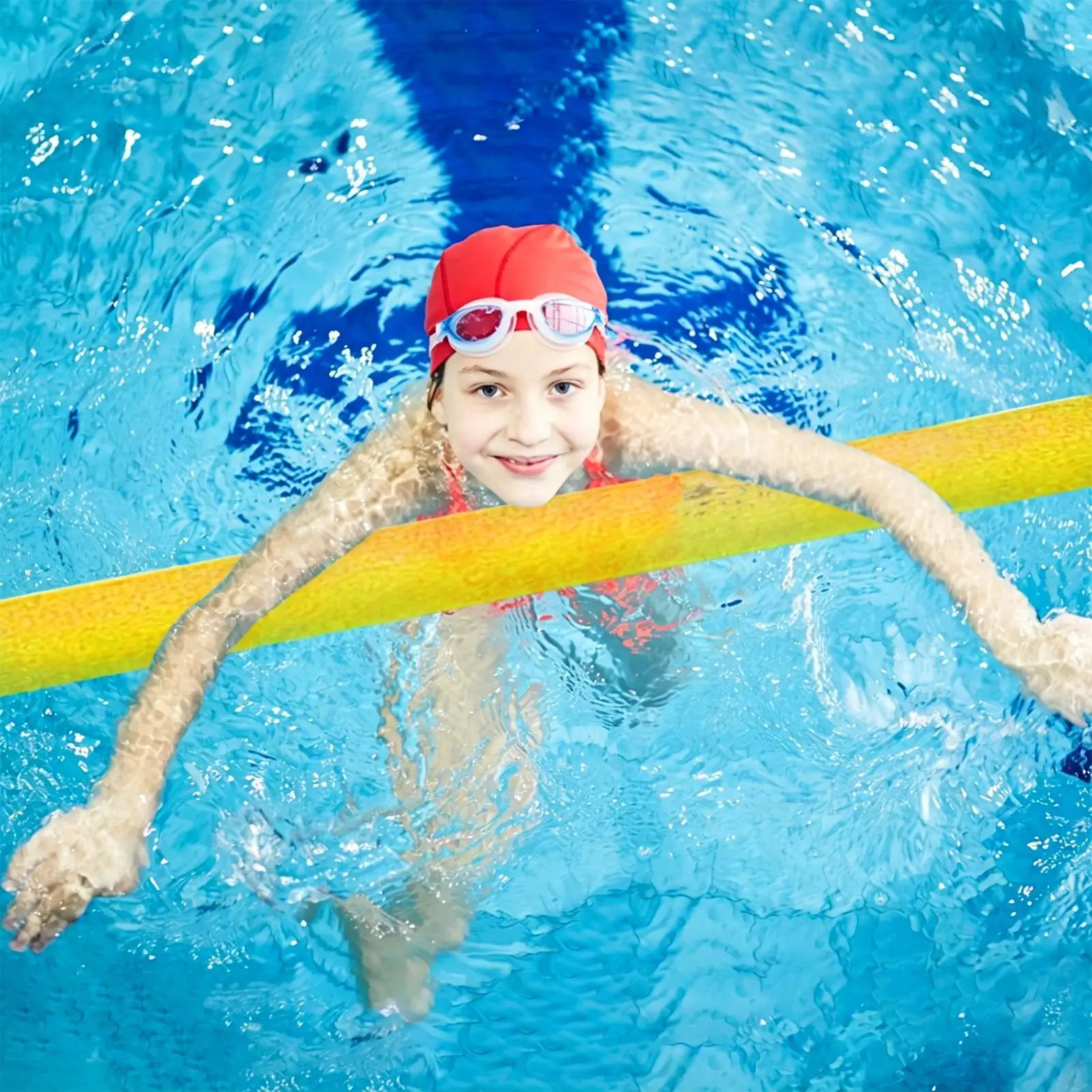 3.8x75cm Swimming Pool Foam Noodle Float Aid Swim Noodles Ring Buoyancy Stick Toy For Swim Aid Training Beginners