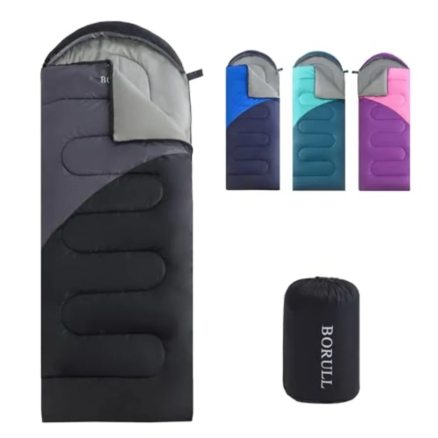 

Sleeping Bags for Adults Cold Warm Weather, Backpacking Compact Lightweight Camping Sleeping Bag with Compression Sack for,Camp