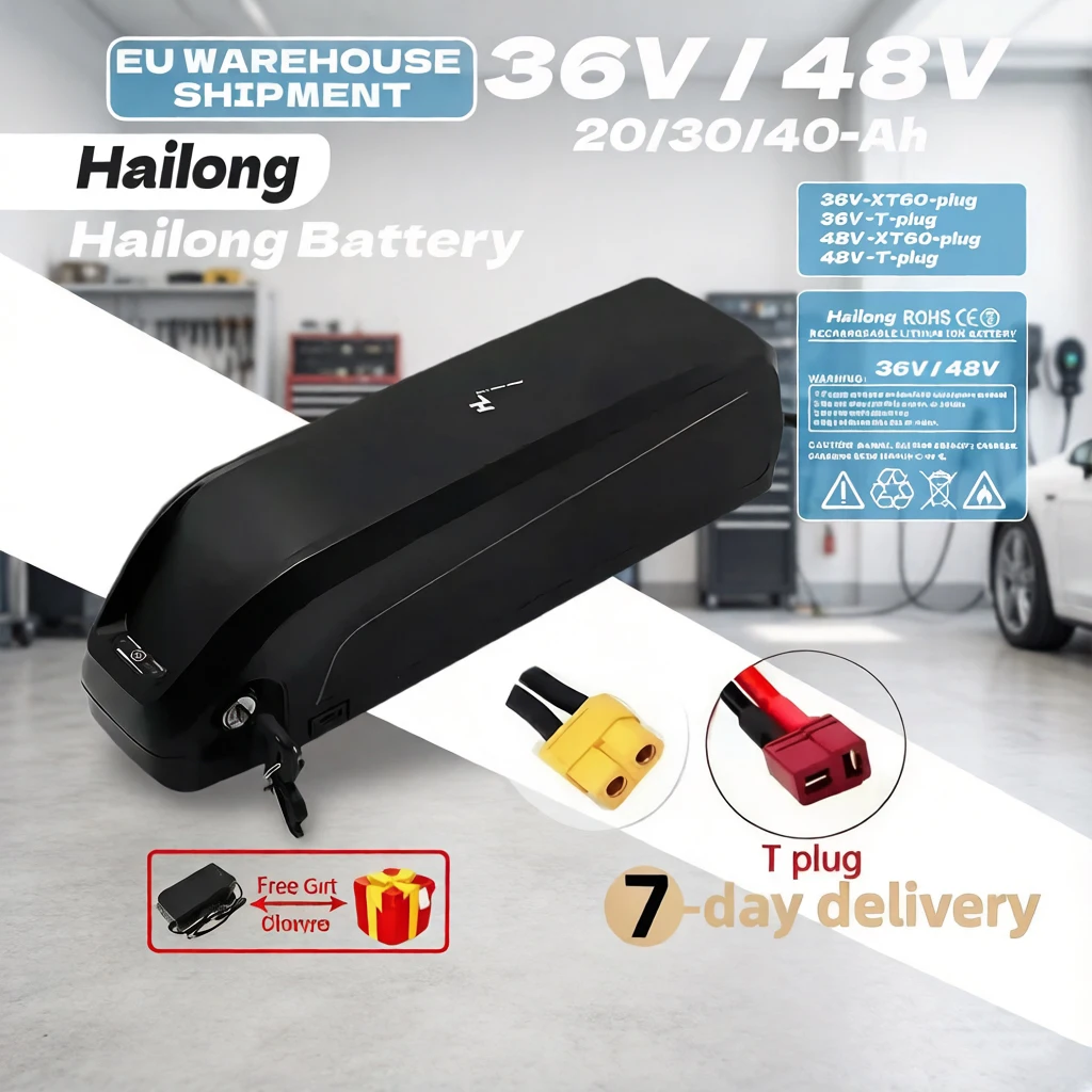 Nouvelle batterie Hailong 2026 48V 36V 20Ah 30Ah 40Ah pour moteur Bafang BBS02 BBS03 BBSHD pour batterie Hailong 36V