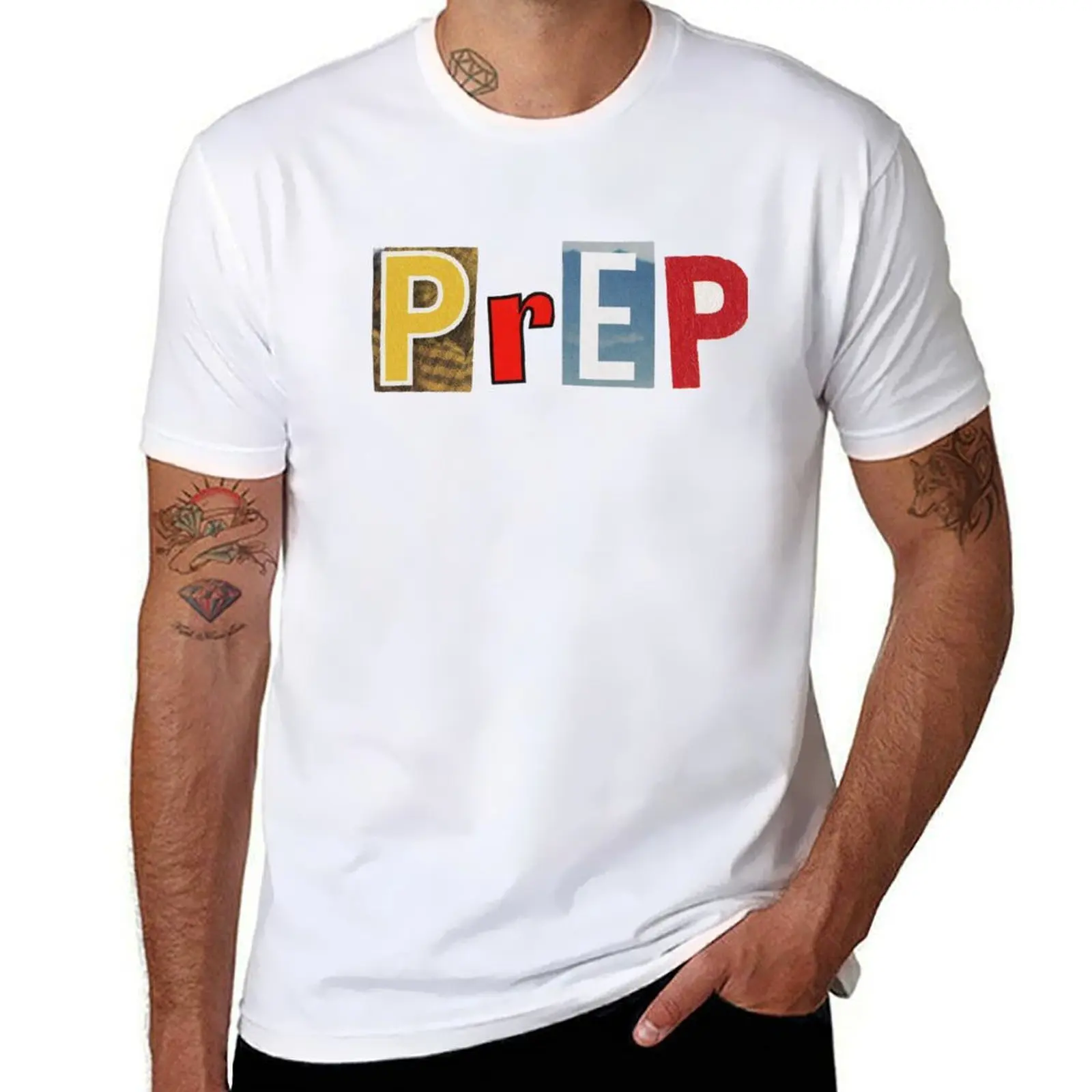 

PrEP HIV AIDS T-Shirt t shirts for man graphic vintage t shirts for man pack cotton t shirts cotton 100% T-shirt